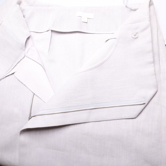 COS Gray Cotton Blend Textured Pencil Skirt - Picture 4 of 5